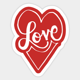 The Heart Full of Love Sticker